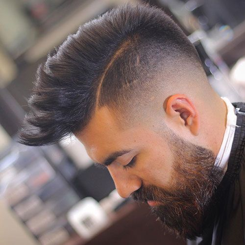 Mohawk + Mid Fade + Hard Part