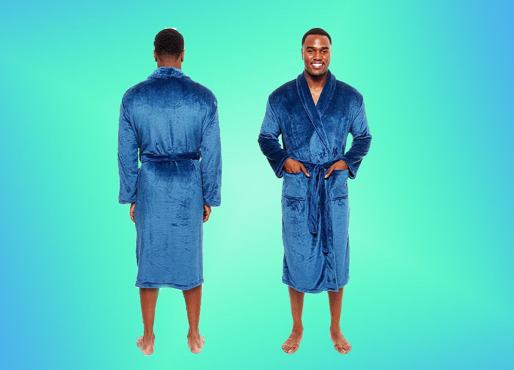 Collar Fleece Bathrobe