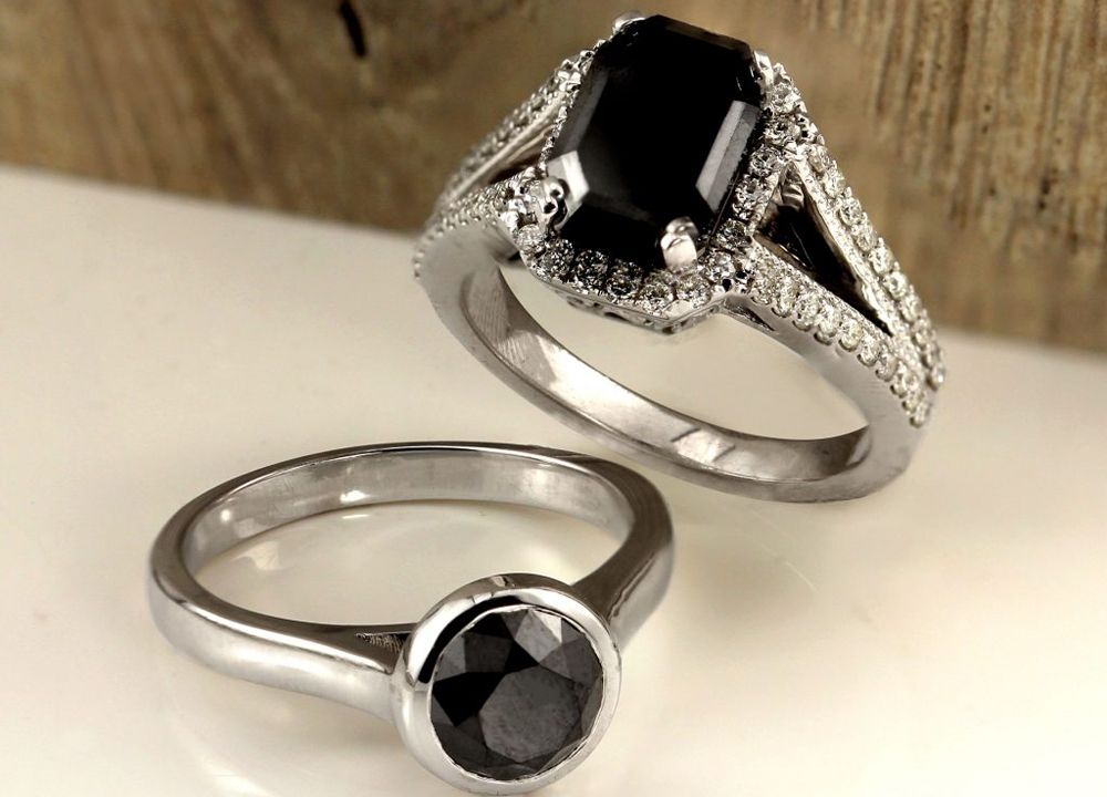 Black Diamond Ring for Men