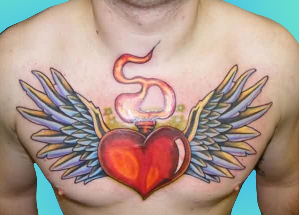 Heart Chest Tattoo