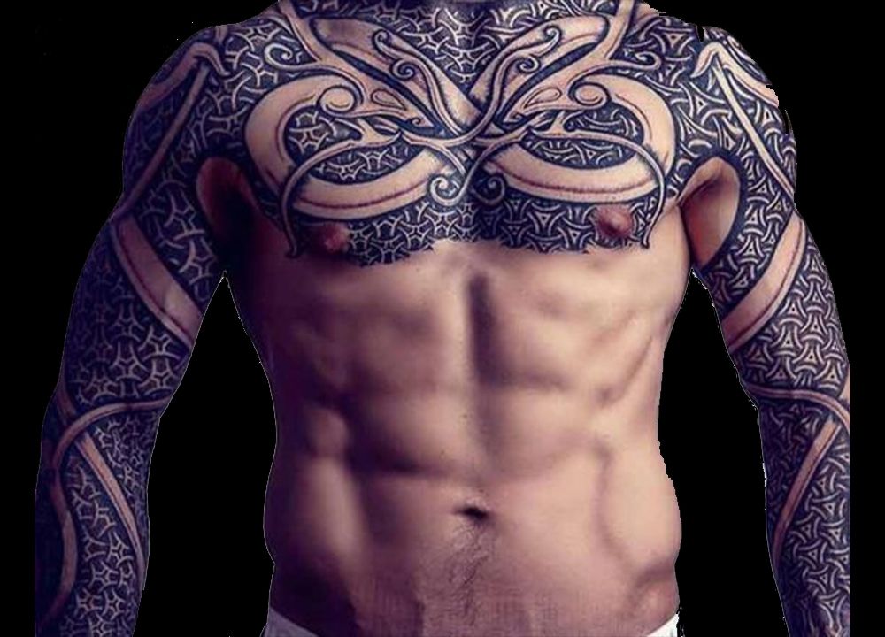 Viking Chest Tattoo