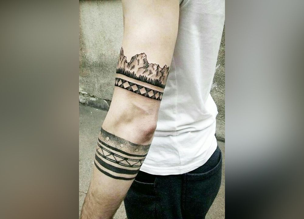 Armband Style Cool Forearm Tattoo