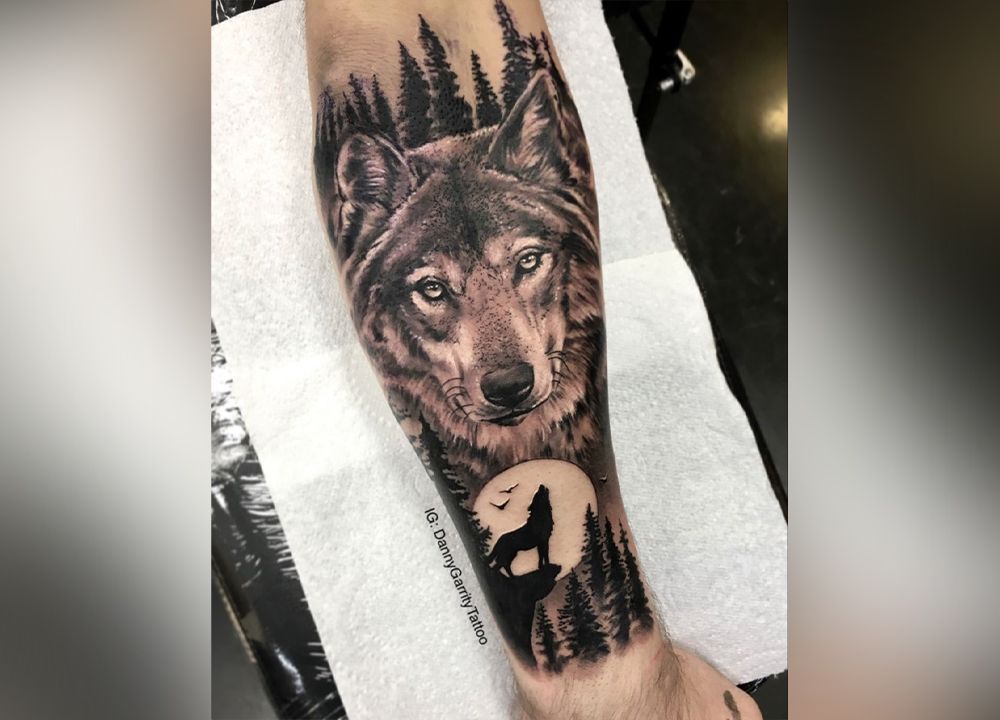 Wolf Forearm Tattoos